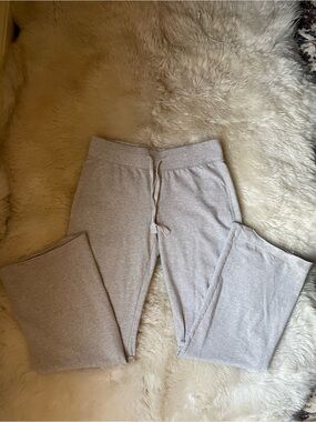 Vintage | rare the limited super low rise wide leg bootcut flare grey sweatpants